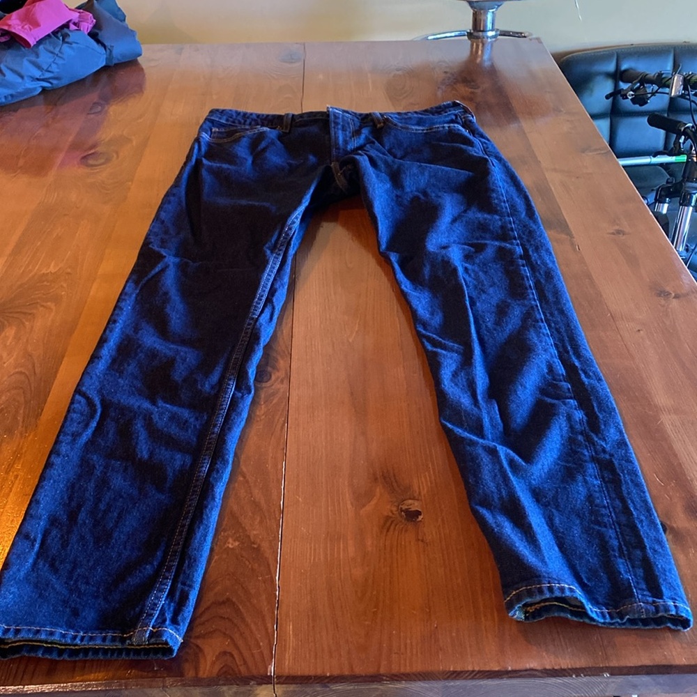 Bonobos Blue Denim Jeans Slim Taper Fit Men’s Size 35/34